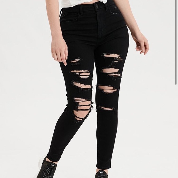 american eagle black jeans - Picture 1 of 1